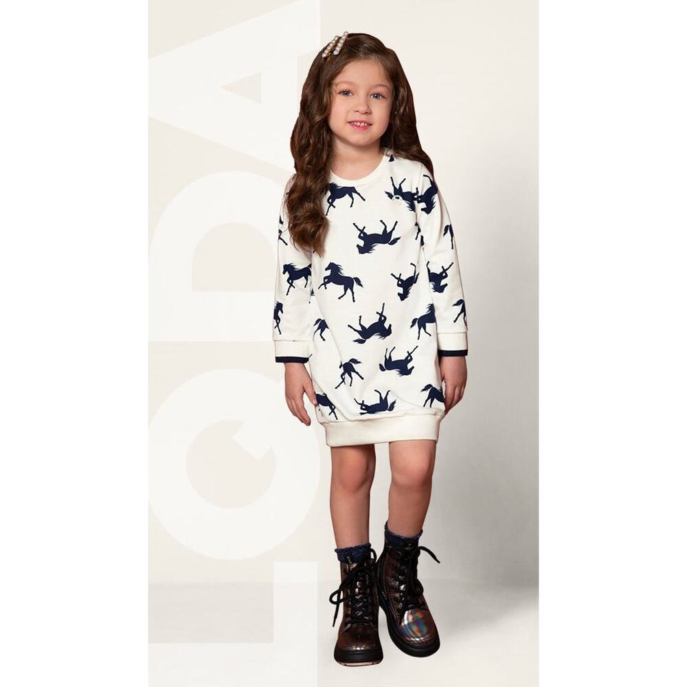 Sweater White  and Black Dress size 8